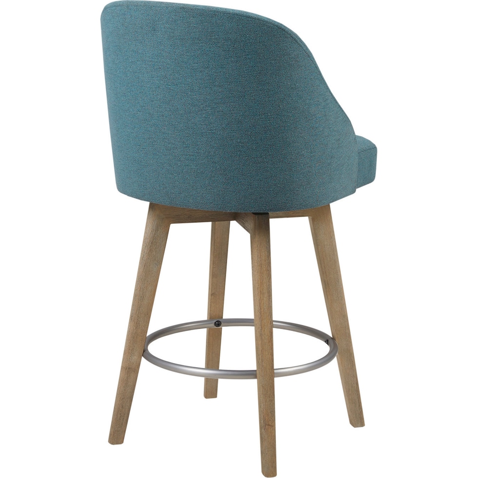 denton blue counter height stool   