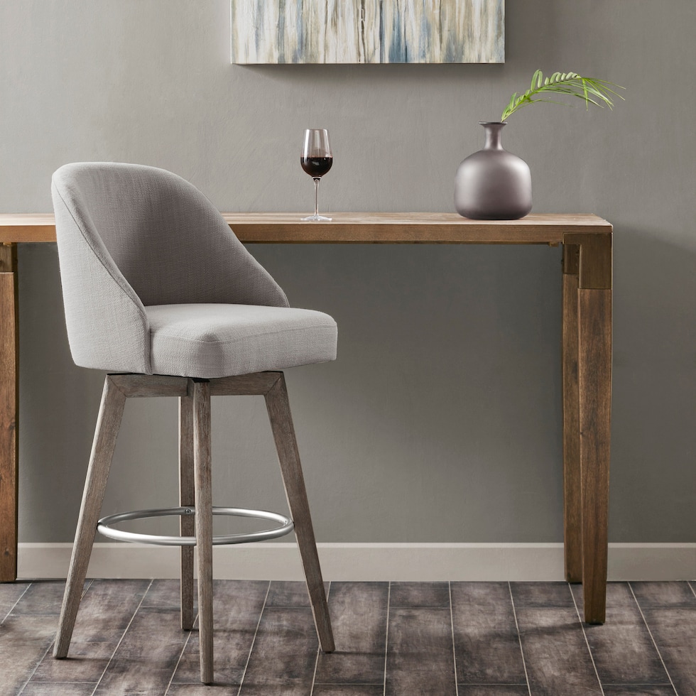 denton gray bar stool   