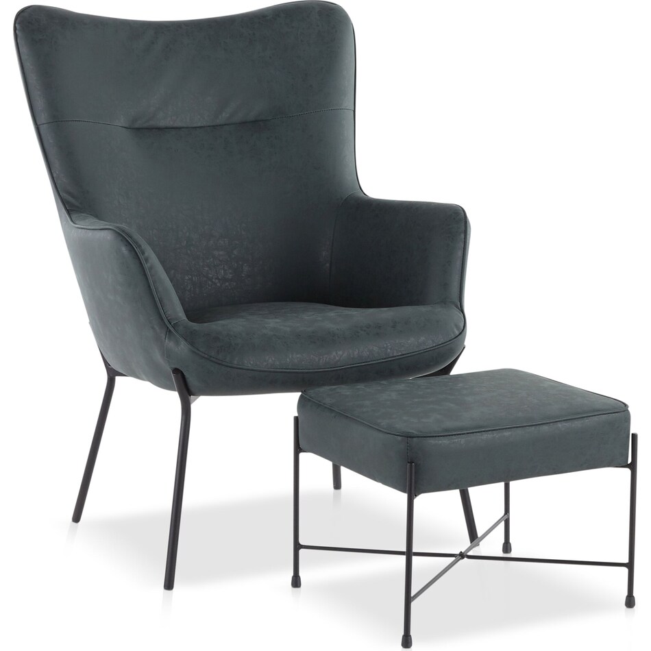 denton green accent chair   