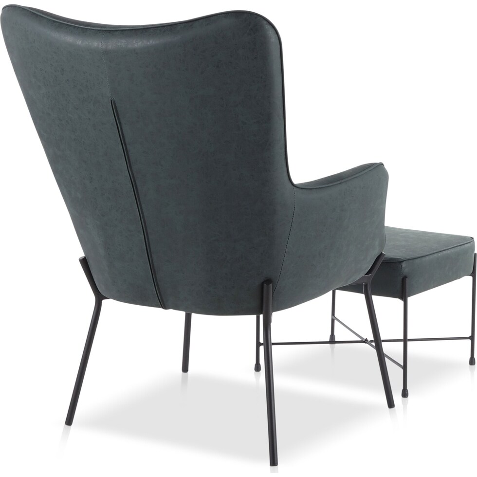 denton green accent chair   