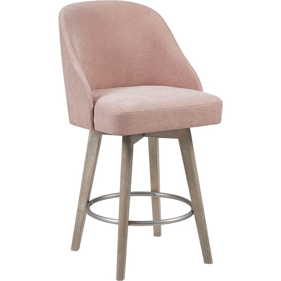 denton pink counter height stool   