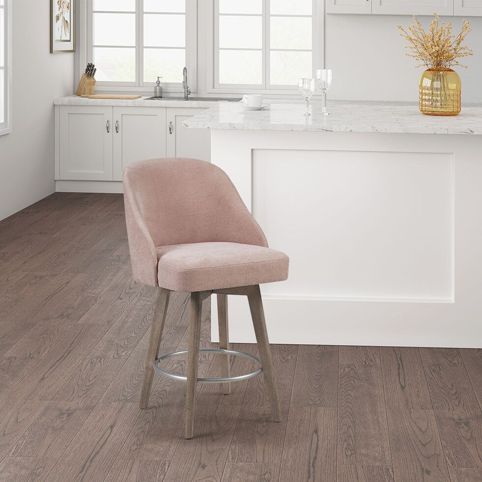denton pink counter height stool   