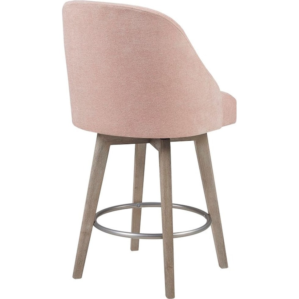 denton pink counter height stool   