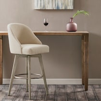 denton white bar stool   