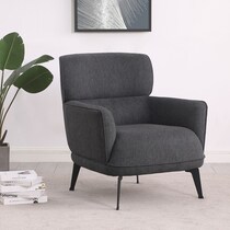 derek gray accent chair   