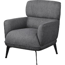 derek gray accent chair   