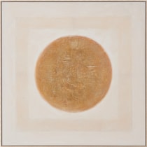 desert sun white wall art   