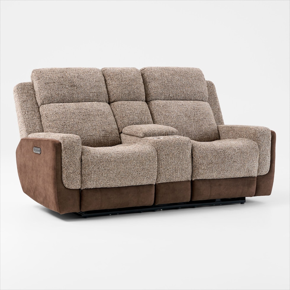 desmond dark brown loveseat   