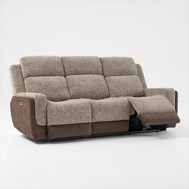 Desmond Dual-Power Reclining Loveseat with Console