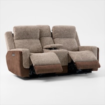 desmond dark brown loveseat   