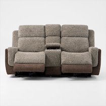 desmond dark brown loveseat   