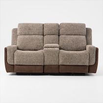 desmond dark brown loveseat   