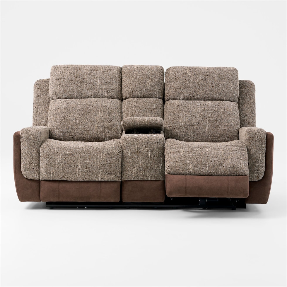 desmond dark brown loveseat   