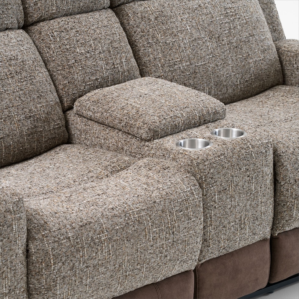 desmond dark brown loveseat   