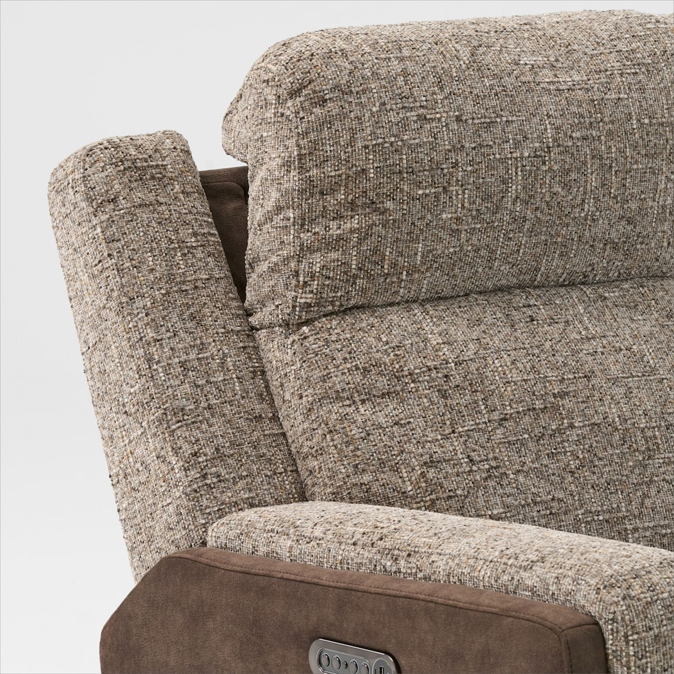 desmond dark brown recliner   