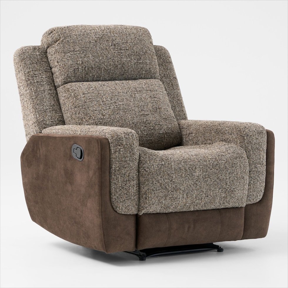 desmond dark brown recliner   