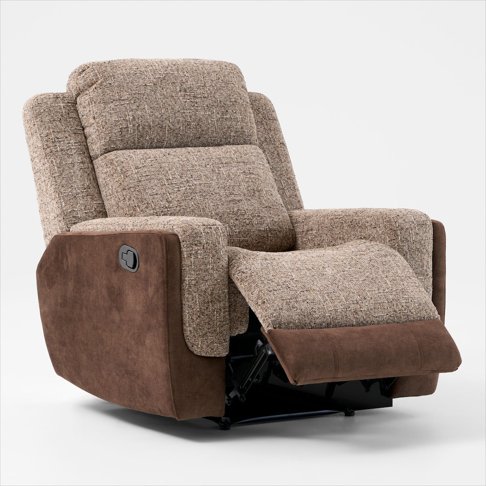 desmond dark brown recliner   