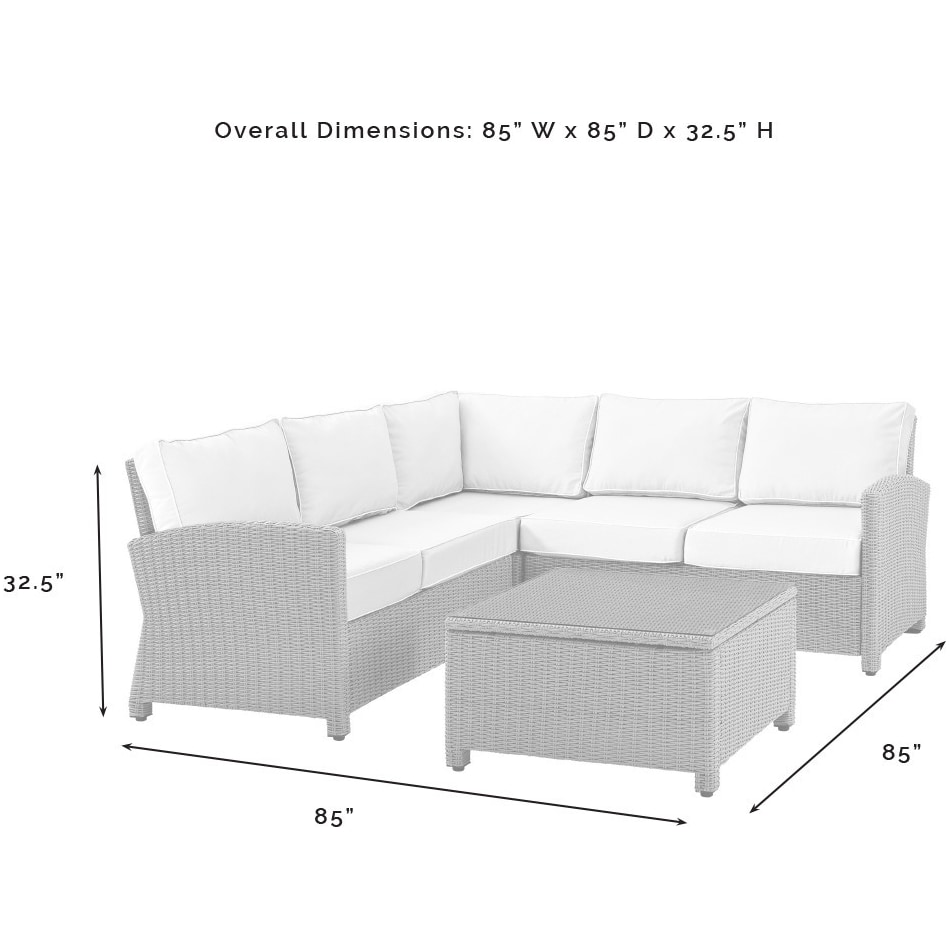 destin brown gray outdoor sectional set   