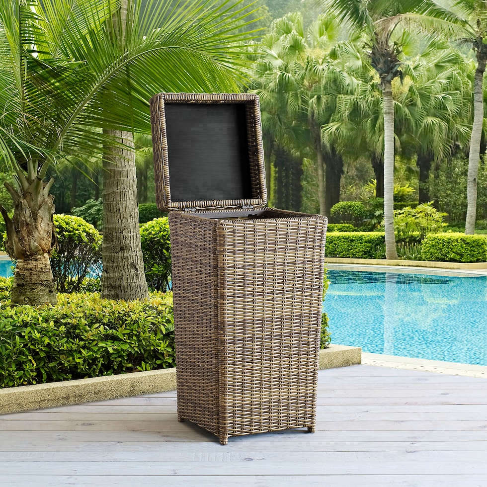 destin dark brown outdoor storage   