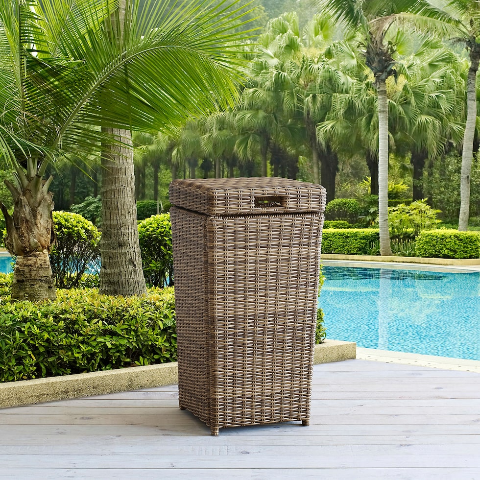 destin dark brown outdoor storage   