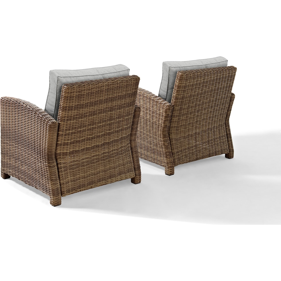 destin gray and brown outdoor chair set   