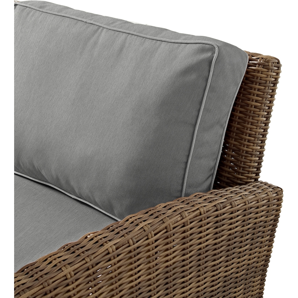 destin gray and brown outdoor chair set   