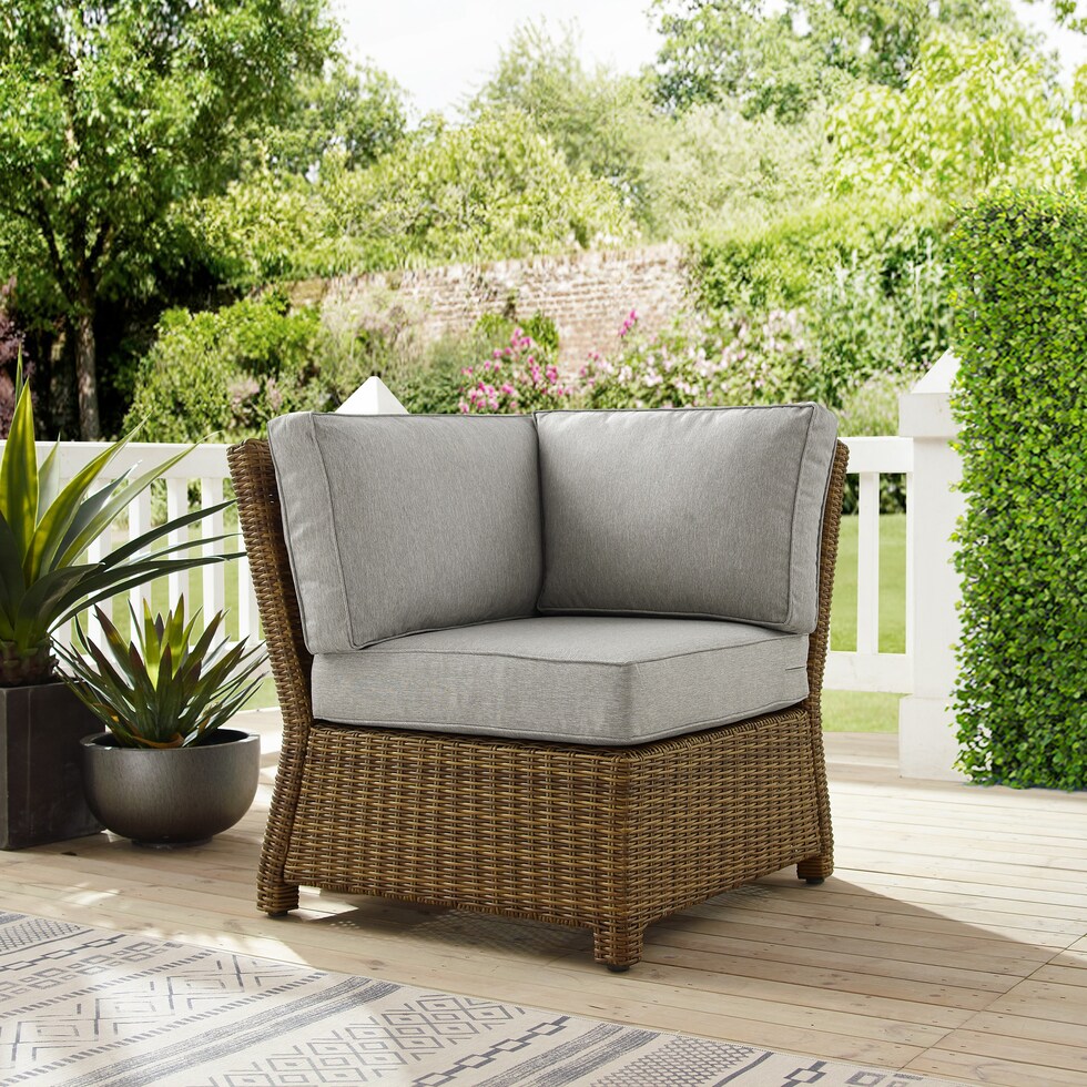 destin gray and brown outdoor chair   