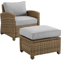 destin gray brown outdoor chair set   