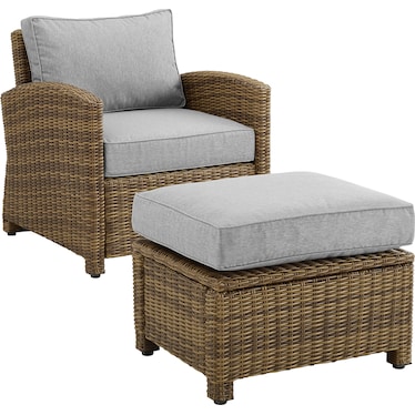 Destin Outdoor Chair and Ottoman Set