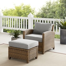 destin gray brown outdoor chair set   