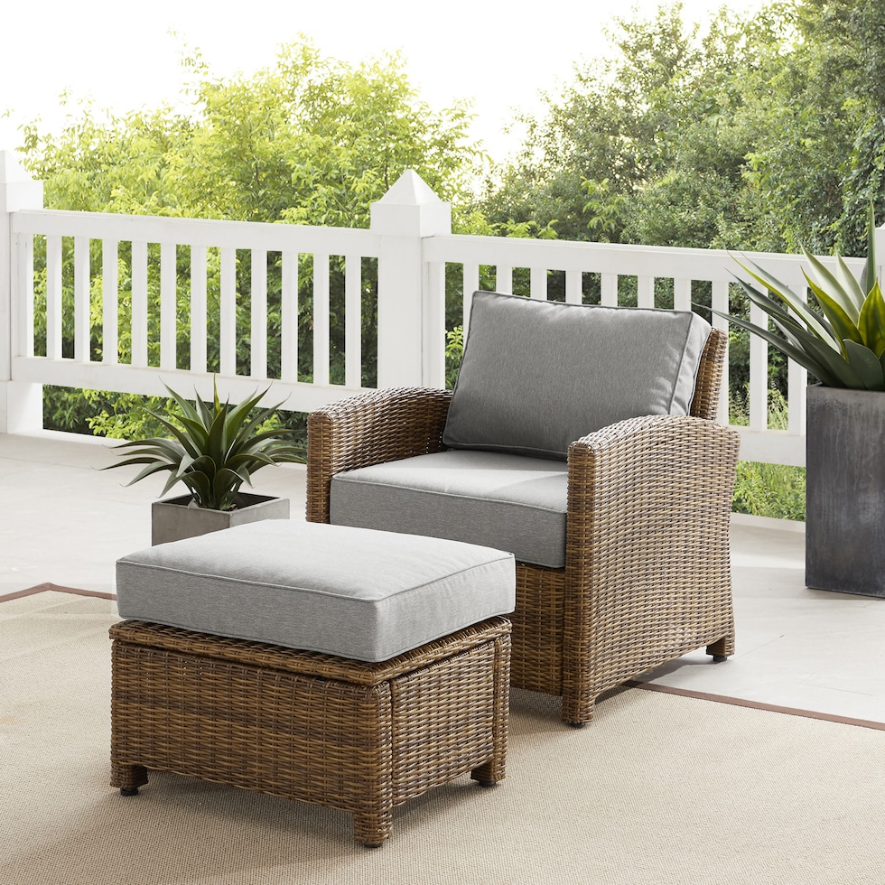 destin gray brown outdoor chair set   