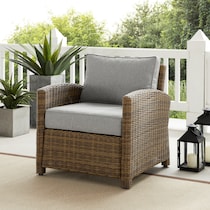 destin gray brown outdoor chair   