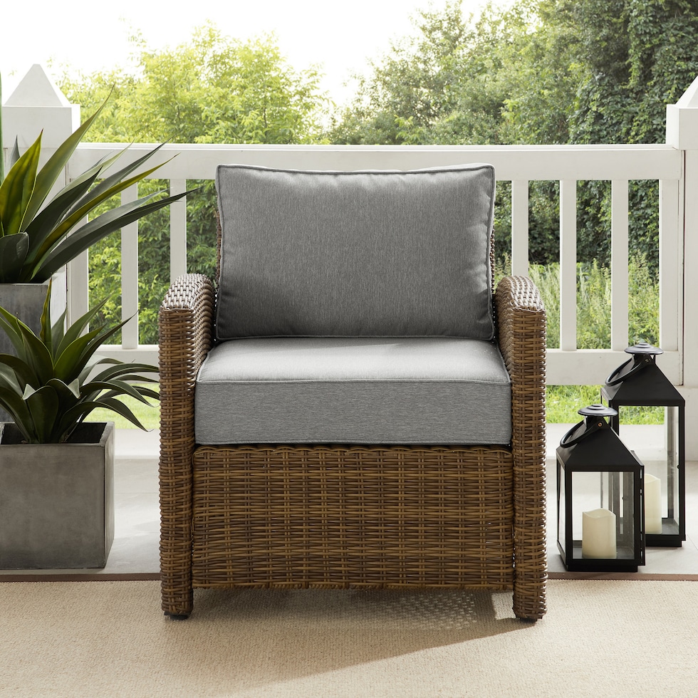 destin gray brown outdoor chair   