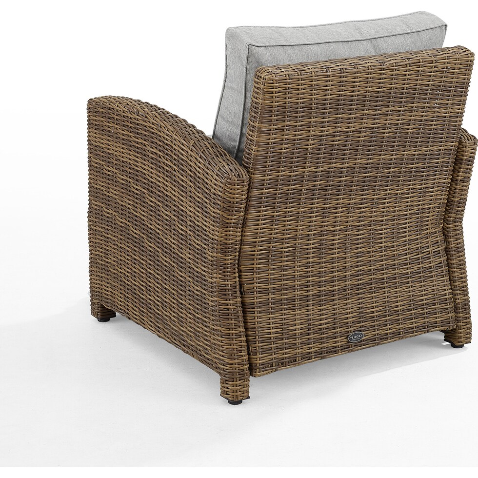 destin gray brown outdoor chair   