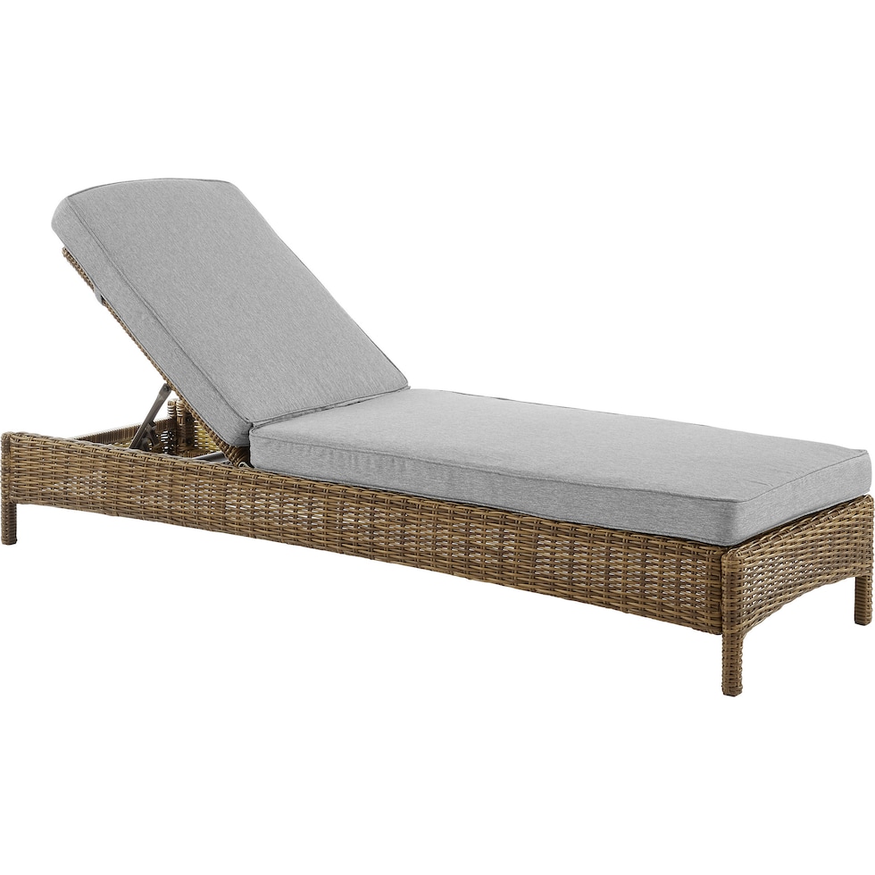 destin gray brown outdoor chaise   