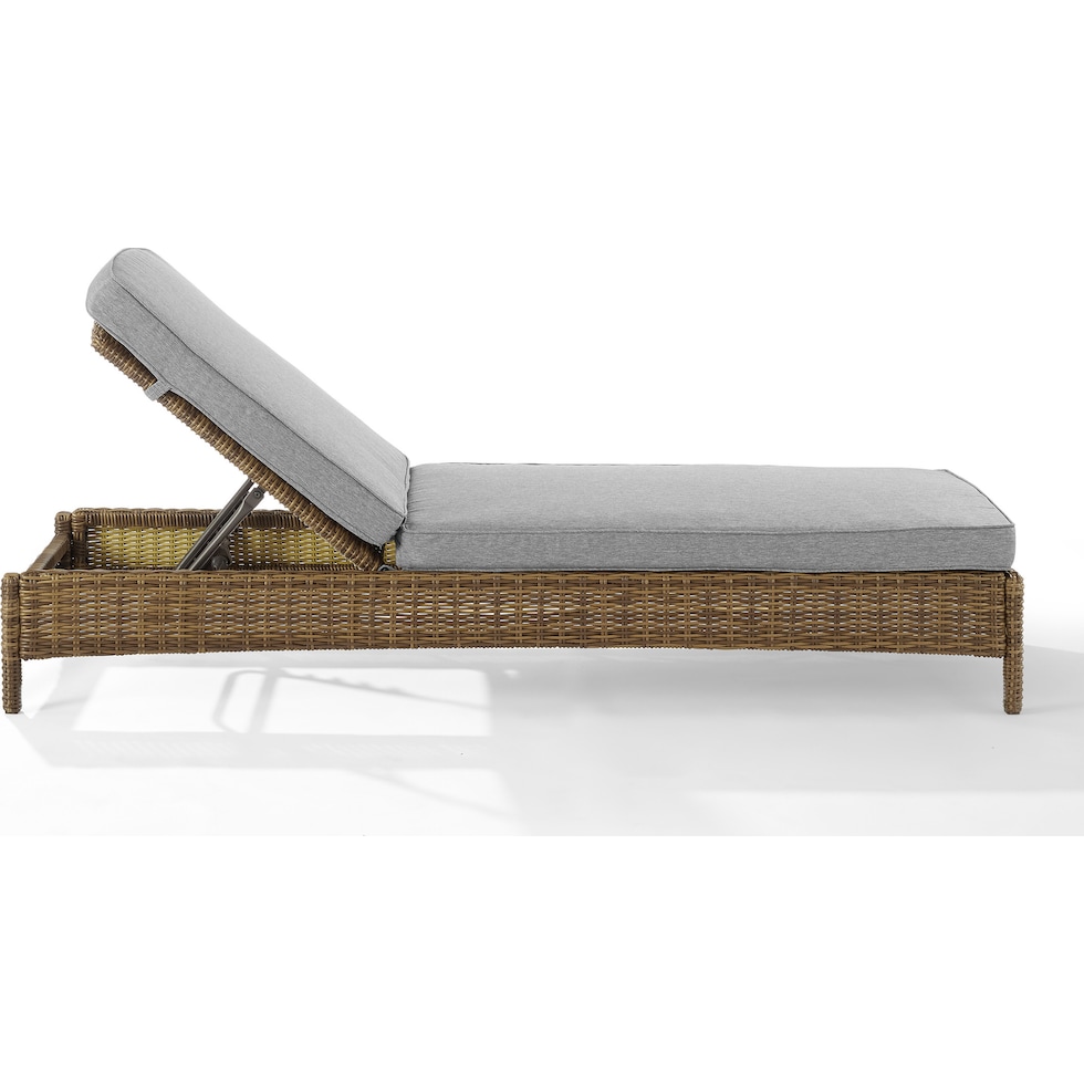 destin gray brown outdoor chaise   