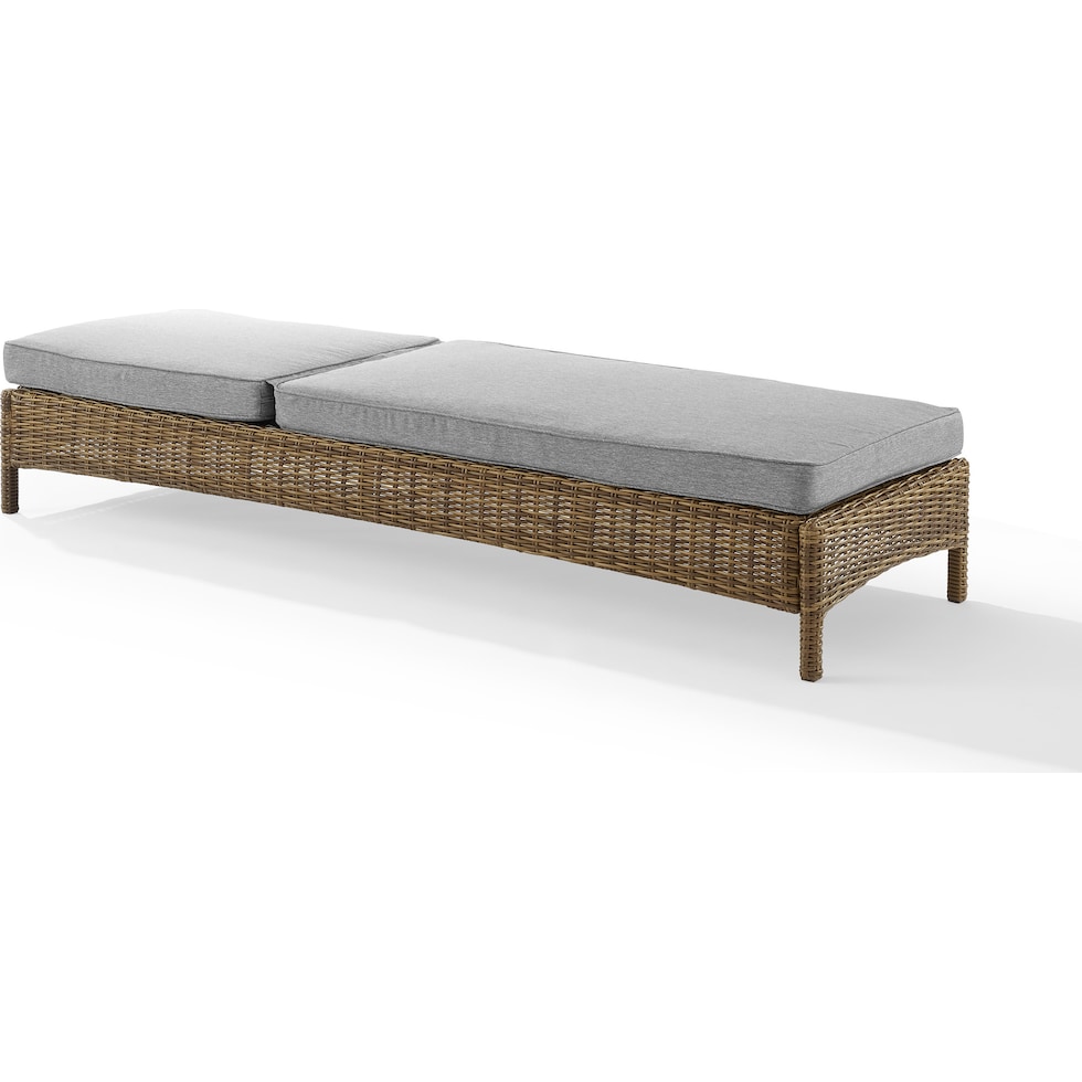 destin gray brown outdoor chaise   