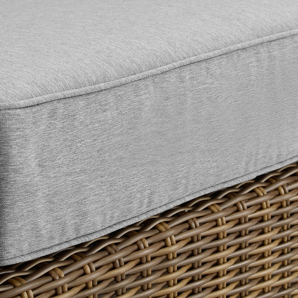 destin gray brown outdoor chaise   