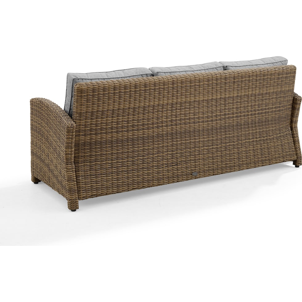 destin gray brown outdoor sofa   