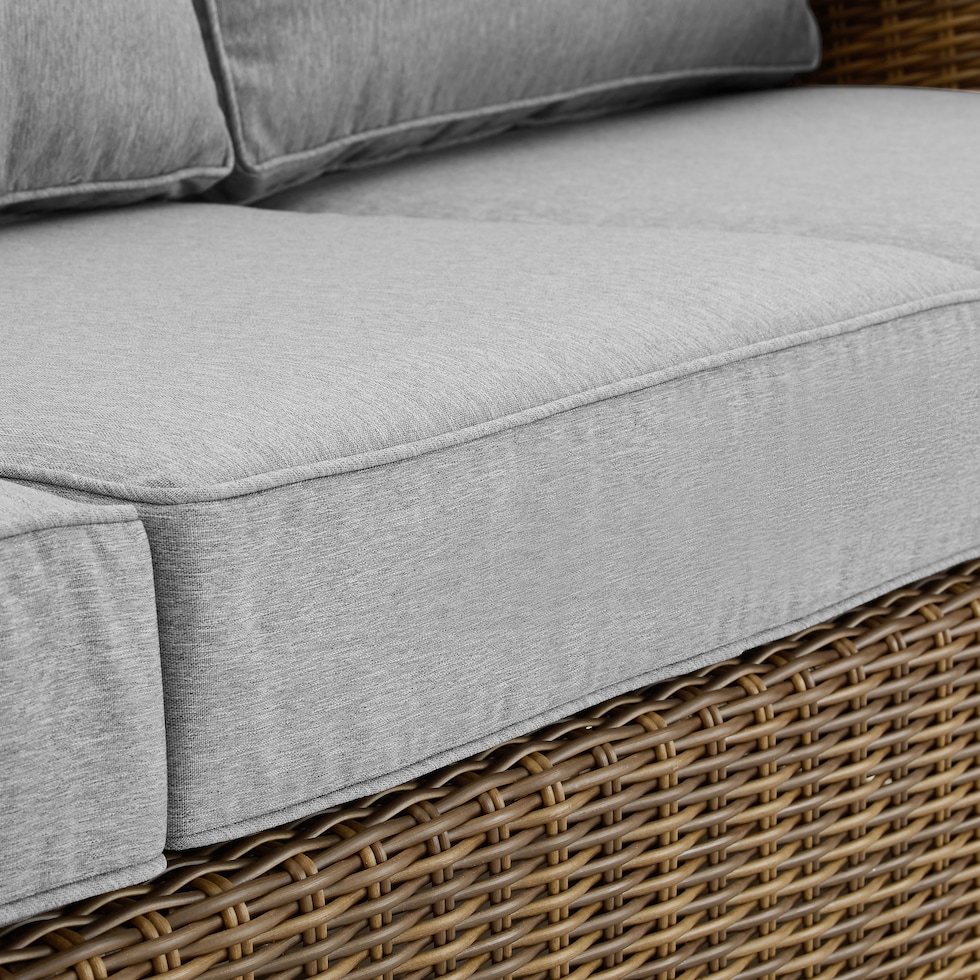 destin gray brown outdoor sofa   