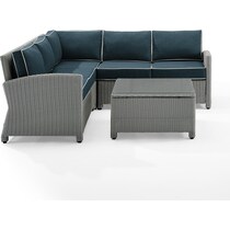 destin gray navy outdoor sectional set   
