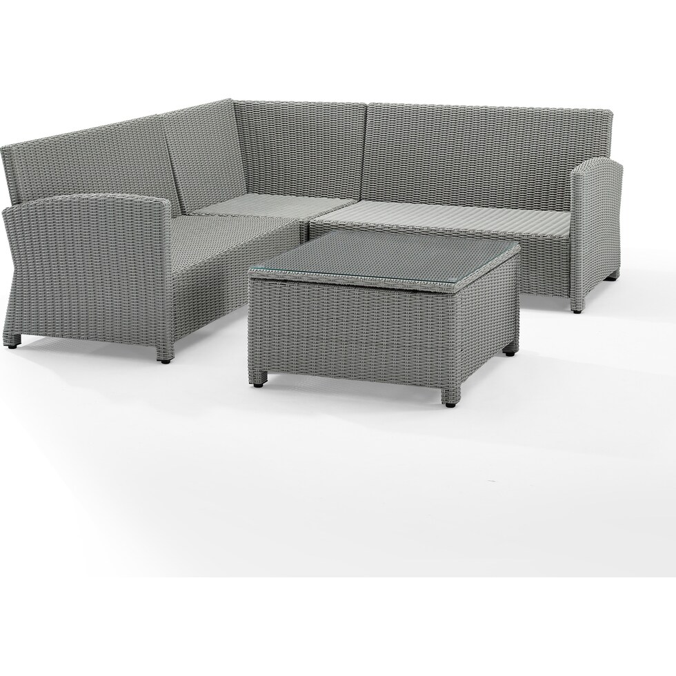 destin gray navy outdoor sectional set   