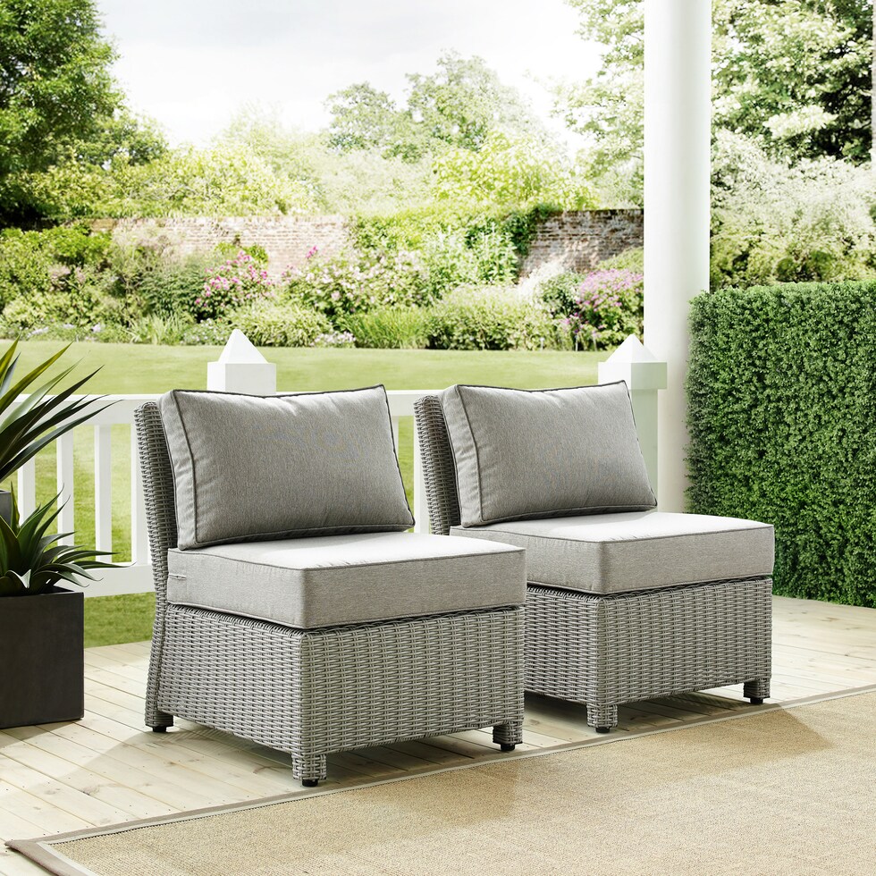 destin gray outdoor chair set   