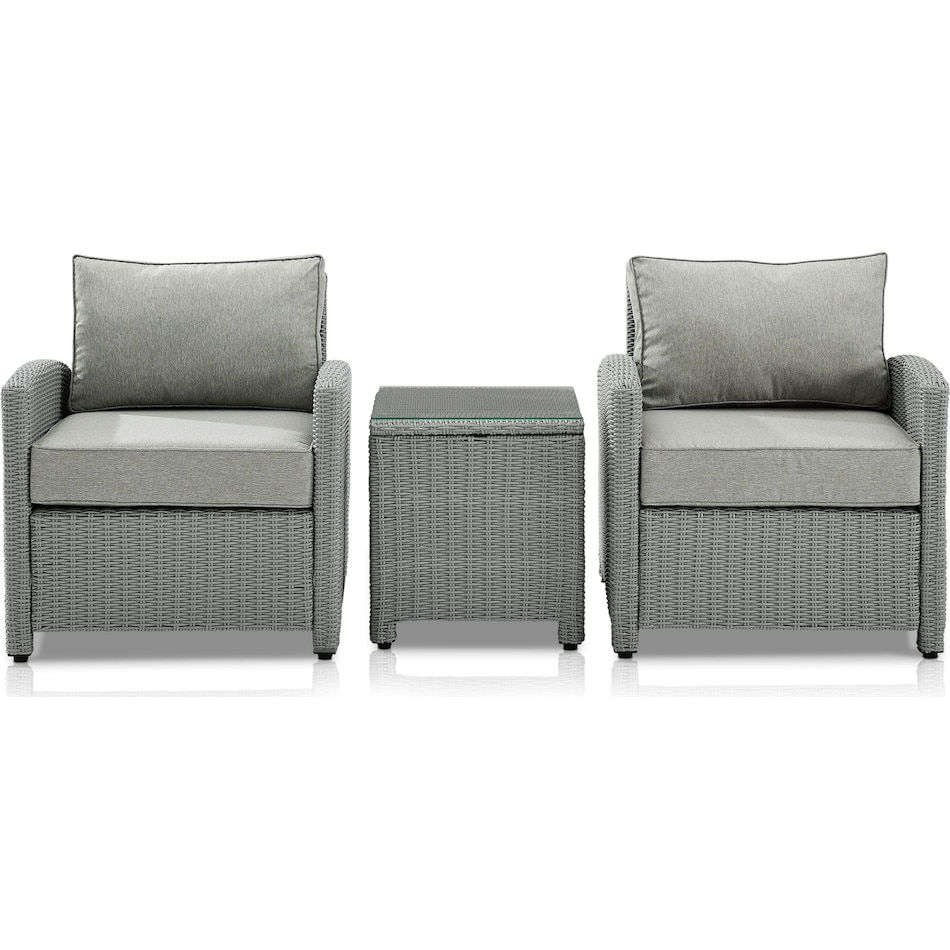 destin gray outdoor chair set   