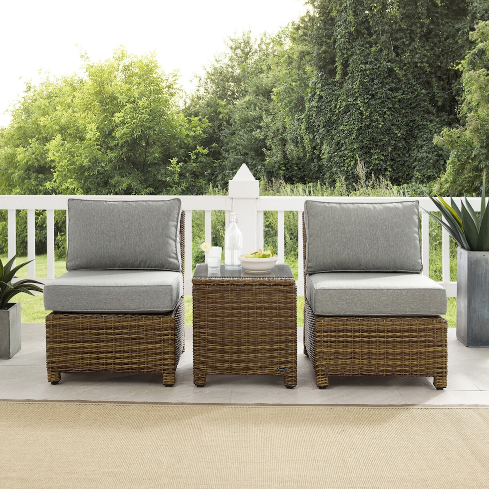 destin gray outdoor chair set   