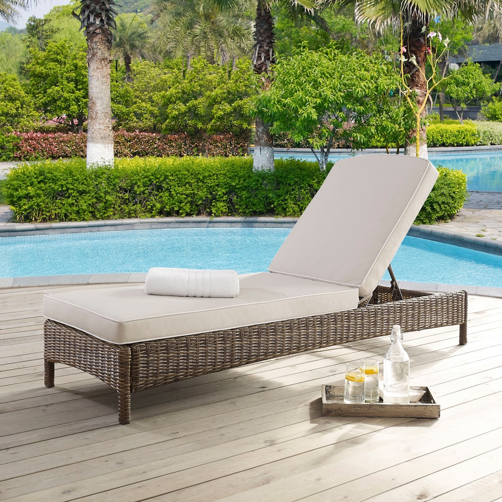 destin gray outdoor chaise   