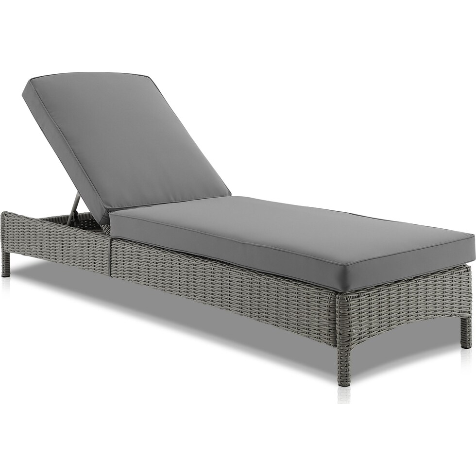 destin gray outdoor chaise   