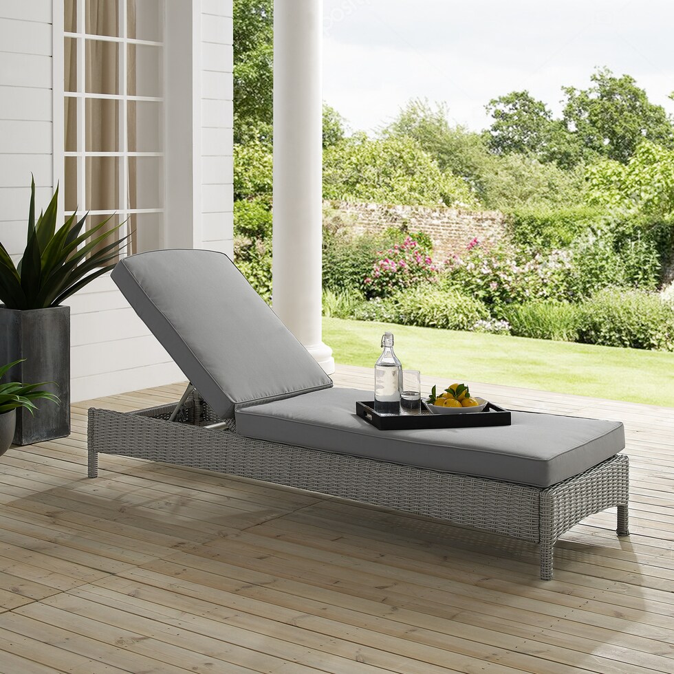 destin gray outdoor chaise   
