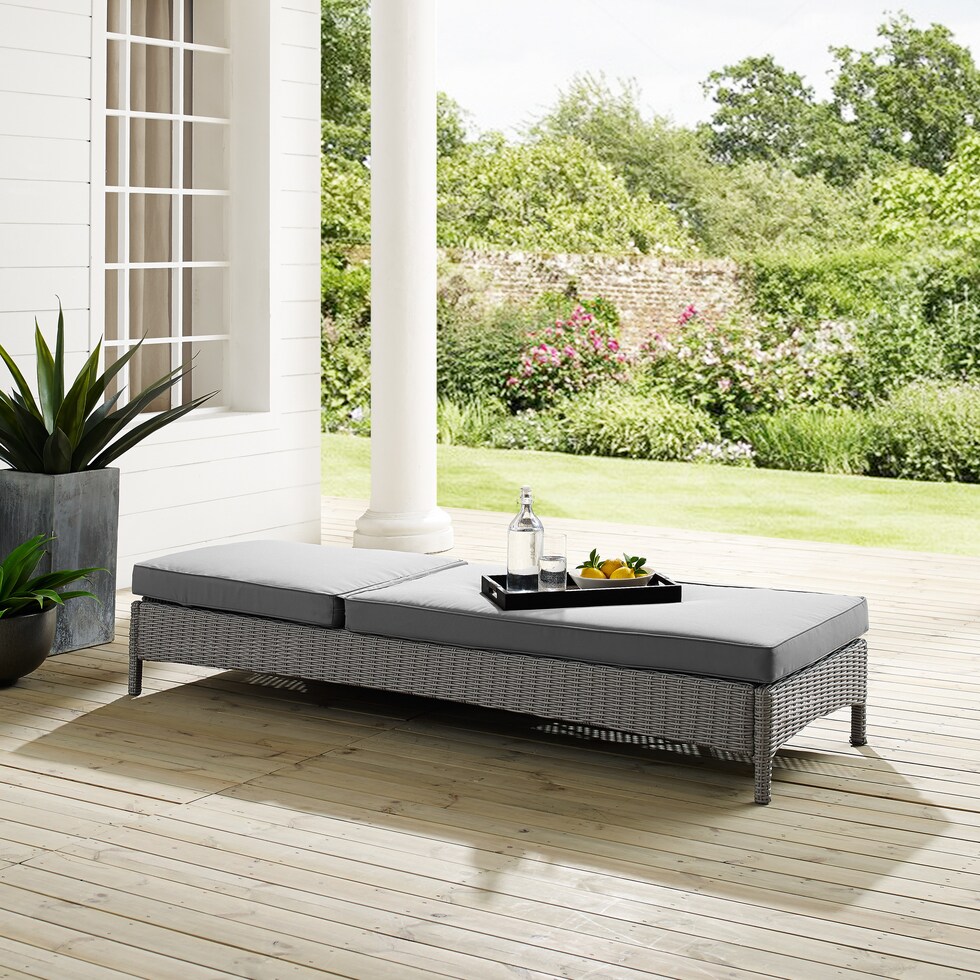 destin gray outdoor chaise   