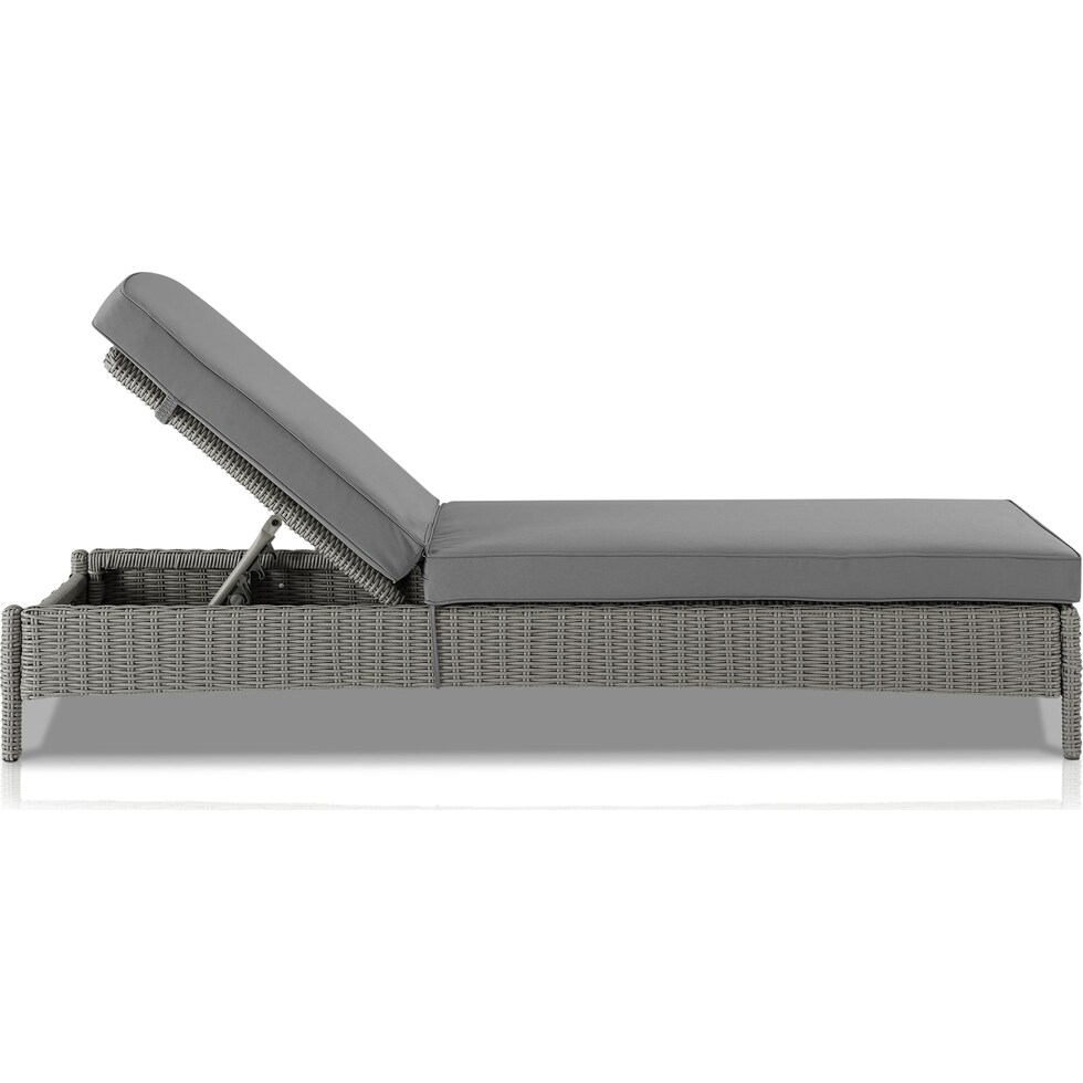 destin gray outdoor chaise   
